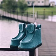 Валеши войлочные на подошве мятные Валеши войлочные на подошве мятные