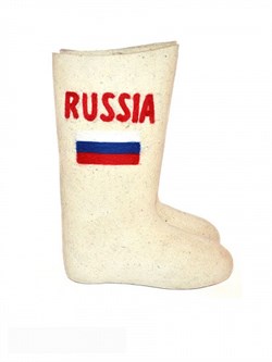 Валенки мужские с вышивкой "Russia" ручной валки - фото 9279