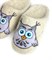 Женские валяные тапочки "Сова" ручной работы СТ-205